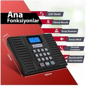 Resim Hello F60d Dc 5v 1a Kablosuz Intercom Sistemi 18 Kanal Kapalı Devre Sesli İletişim Çözümü 