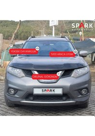 Resim Nissan X-trail 2014-2017 Yılları Arası Ön Kaput Rüzgarlığı 4mm Siyah 