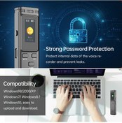 Resim Lemestar 16gb Ses Kaydedici - Gürültü Azaltmalı, 72 Saat Kayıt, Mp3 Çalar, Ders Ve Toplantılar İçin 