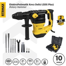 Resim Rtrmax RTM2330 Elektropnömatik Sds Plus Kırıcı ve Delici 1500 W 5.5 Jul 32 mm 