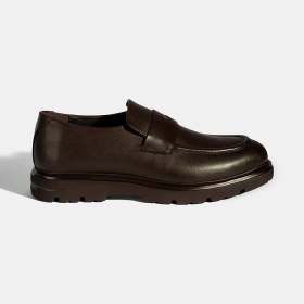 Resim Desa Erkek Kahve Deri Loafer 