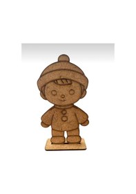 Resim 1 Erkek Ve 1 Kız Ahşap Boyama Ahşap Oyuncak Aktivite Karne Hediyesi 