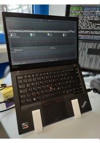 Resim Opencart 15 Mm Kalınlığındaki Dizüstü Bilgisayarlar İçin Dizüstü Bilgisayar Standı Örn. Lenovo T14, T490, T495 Sadece Plastik Aparattır 