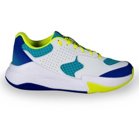 Resim Decathlon ALLSIX Çocuk Voleybol Ayakkabısı - Beyaz / Mavi / Yeşil - VS100 Confort 