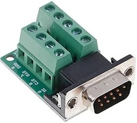 Resim DB9 to Dip Adaptör Erkek 9 Pin RS232 COM Port Klemens Çevirici 
