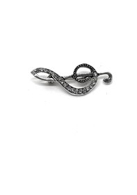 Resim Oya Silver Gümüş Sol Anahtarı Broş 2-model 2x5cm Msj111 Beyaz 