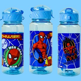 Resim Marvel Spider-Man 16.23oz Mavi Kapaklı ve Pipetli Su Şişesi - Dayanıklı, Sızdırmaz, Yüksek Sıcaklık Dayanıklı, Ofis, Okul, Kamp, Seyahat ve Günlük Kullanım İçin Mükemmel, Seyahat Su Şişesi | Spiderman Temalı | Dayanıklı Su Şişesi 