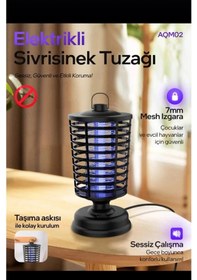 Resim Elektrikli Sineklik Sivrisinek Kovucu Yakalama Cihazı Sinek Kovucu Cız Lamba Mor Işık 