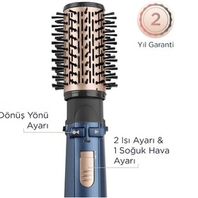 Resim Babyliss AS965E Stylepro 1000 W Döner Başlıklı Hava Üflemeli Saç Şekillendirme Seti 