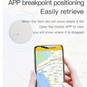 Resim Zeki Kayıp Önleyici Cihaz, Kablosuz Menzil Uzağı Alarmı, Mini Bulucu - Telefonlar, Cüzdanlar, Anahtarlar ve Bagaj Gibi Eşyaları Bulmak İçin, Uygulama Kontrolü (Navigasyon Yok), Kayıp İzleme ve Harita Görüntüsü 