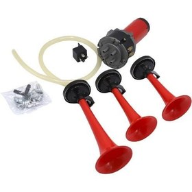 Resim 3 Borulu Kompresörlü Havalı Korna 12V 