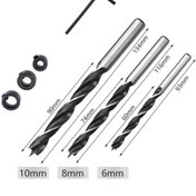 Resim Tongxida Ahşap İşleme Düz Delgeç Kendiliğinden Merkezlenen Dübel Ekleme Delme Bulucu Ahşap İşleme Delme Aracı, Mavi Renk, 7 A 