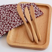 Resim 1 adet Ahşap Reçel Bıçağı - Tereyağı, Peynir, Fıstık Ezmesi, Jöle ve Daha Fazlasını Yaymak İçin Mükemmel - Sandviçler, Tatlılar ve Pişirme İçin İdeal - Mutfak Gerekliliği 