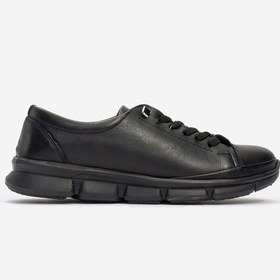 Resim Anne Dolgu Topuk Comfort Ayakkabı Gerçek Deri Br 950 Siyah Null Siyah 