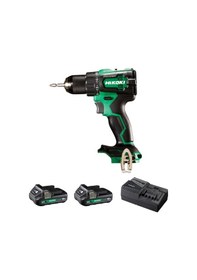 Resim Hikoki DV18DE-2.0 18V/2.0AH 70NM Çift Akülü Şarjlı Darbeli Kömürsüz Matkap 