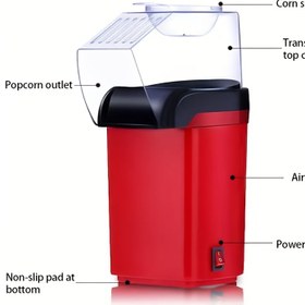 Resim VIVIDAY Otomatik Popcorn Makinesi, Akıllı Sıcaklık Kontrolü ile Hızlı Popper, Kolay Temizleme, Ev Kullanımı, Piknik ve Kamp Uyumluluğu, 220-240V Avrupa Standart Fiş, PP Malzeme, Pil Gerektirmez 