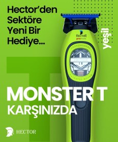 Resim Hector MONSTER T - Profesyonel Sıfırlama ve Sakal Kesim Makinesi - YEŞİL 