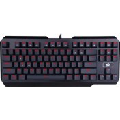 Resim Redragon Usas K553 RGB Blue Switch Türkçe Q Mekanik Oyuncu Klavyesi 
