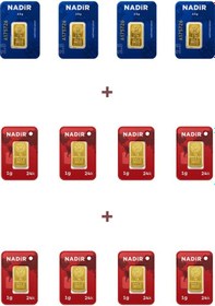 Resim Nadir Gold 24 Ayar 18 Gram Külçe Altın 4 Adet 2,5 Gram Külçe Altın + 8 Adet 1 Gram Külçe Altın 