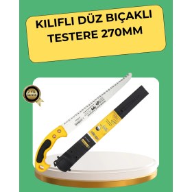Resim Hatıra Kutusu 270 mm Düz Bıçaklı Bahçe Budama Testeresi Kılıflı - Lisinya 