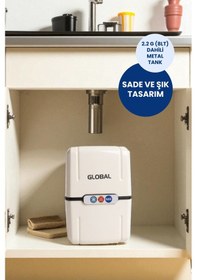 Resim Su Arıtma Cihazı 8lt Kapalı Kasa 5 Filtreli Ro Sistem Ters Ozmoz Üreticiden Water Global Su Arıtma Cihazı 