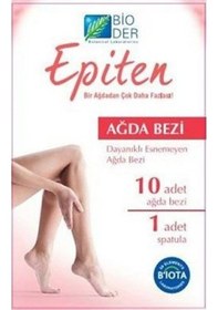 Resim Bioder Epiten Ağda Bezi 10'lu + Spatula 1 Adet 