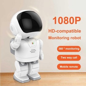 Resim 1080P Astronot Robot Görünümlü Intercomlu Wifi Ip Güvenlik Kamerası Kablosuz Gece Görüşlü 