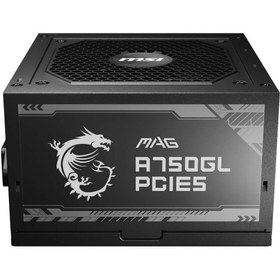 Resim MSI Mag A750gl Pcıe5 750w 80 Gold Power Supply 