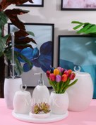 Resim MIARIK DESIGN & DEKORASYON Dekoratif Mermer Banyo Seti Takımı 7 Li Aksesuar Detaylı Tasarım Set 