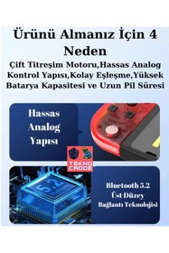 Resim beboncool Switch/Switch Oled Yüksek Kapasite Titreşimli RGB Işıklı Joy-Con Oyun Kolu 