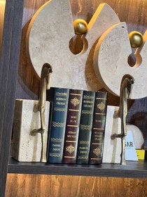 Resim Cavallier Kitap Tutucu Traverten Mermer 