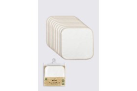 Resim Renas Store Organik 20X20 10'lu Penye Mendil 90102 Ekru 