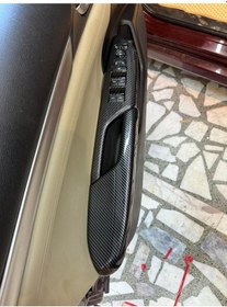 Resim Honda Civic Fc5 Fk7 2017-2020 İç Kapı Kol Dayama Karbon Fiber Tam Set 4 Adet Ön 4 Adet Arka 