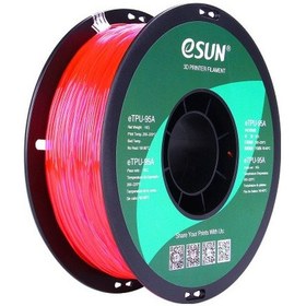 Resim eSUN 1,75 mm eTPU-95A Şeffaf Pembe Filament (1 KG) 