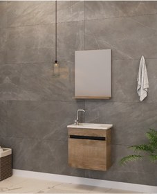 Resim Idevit Merkür Mini Banyo Dolabı 50Cm (467739058) 