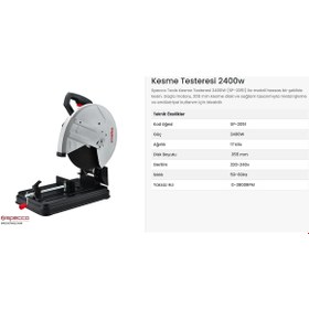 Resim Specco Profil Kesme 355mm 2400w-220v Sp2051 