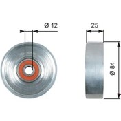 Resim GATES T39178 Alternator Gergi Bilyasi 119254F115 1192554B00 119259F600 