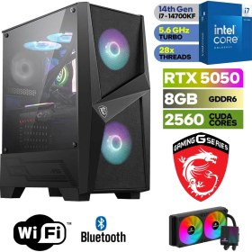 Resim Msı Şafak- Gaming Pc Ddr5 -Rtx 5050 8 GB – Intel I7 14700KF – 32GB - 64GB Ddr5 Ram – 1 Tb M.2 SSD – Sıvı Sogutmalı – Windows 11 Pro 