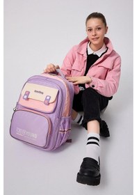 Resim Forever Young Tam Ortopedik Destekli Su Geçirmez Sırt Çantası Fy-2204 Lila 