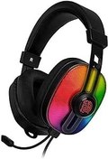 Resim Tt eSPORTS Thermaltake Pulse G100 RGB 53 mm Neodim Sürücü Ayarlanabilir Suni Deri Kafa Bandı Hafif Oyun Kulaklığı, Siyah 