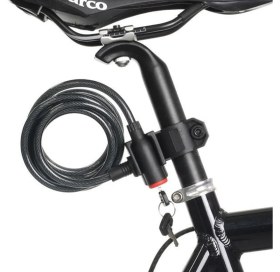 Resim Umotech Anahtarlı Çelik Bisiklet ve Motosiklet Kilidi – Bebek Arabası, Scooter Için Dayanıklıgüvenlik Kilidi 