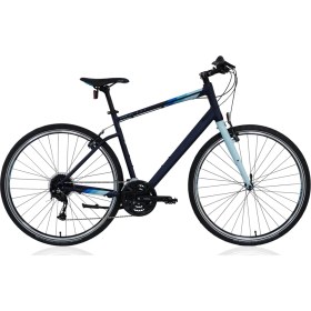 Resim Carraro Sportive 327 28 Jant 27 Vites 56 cm V-Fren Şehir Bisikleti- Mat Lacivert-Açık Mavi 