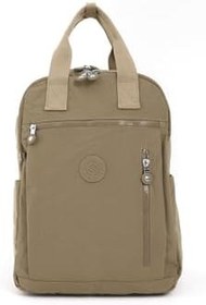 Resim BLACK Unisex Suya Dayanıklı Krinkıl Kumaş Çok Gözlü Büyük Boy Laptop Okul Ve Sırt Çantası Haki Tek Ebat 