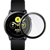 Resim Dlrcase Samsung Galaxy Watch Active 2 44MM Fiber Nano Ekran Koruma Siyah 