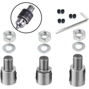 Resim Depolife 3/8mm Kaplin Vida Seti Okul Proje Ödev Hobi Uygulama Motor Mandren Için 5mm-8mm-10mm Mil 3 Adet 