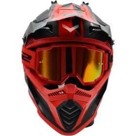 Resim Ls2 Charger Goggles Motokros Gözlük (Irıdıum Camlı) Kırmızı 
