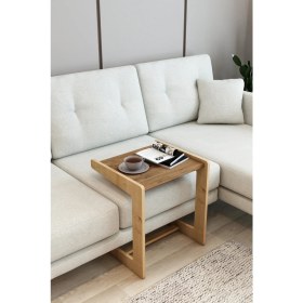 Resim AVC Trade C Tipi Ergonomik Koltuk Kenarı Laptop & Kahve Sehpası - Servis Sehpası 
