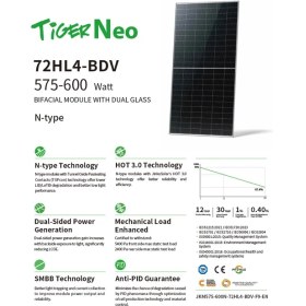 Resim Jinko Solar Jinko Tiger Neo 590 Watt Güneş Paneli 1 Palet (36 Adet) 