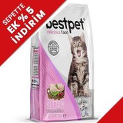 Resim Bestpet Kitten Tavuk Etli ve Pirinçli Yavru Kedi Maması 15 Kg 