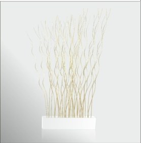 Resim 165Cm Uzun Beyaz 100Cm Saksılı Oda Bölme Seperatör Paravan 